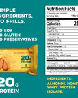 Rise Whey Protein Bars - Almond Honey | Healthy Breakfast Bar & Protein Snacks, 20g Protein, 4g Fiber, Just 3 Whole Food Ingredients, Non-GMO Healthy Snacks, Gluten-Free, Soy Free Bar, 12 Pack