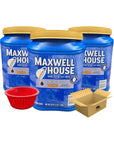 Maxwell Original Roast Ground Coffee 48 oz 3 Pack  Medium Roast Bundle with KING BUY BOX Cup 1 PCS