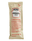 Heinz Horseradish Single Serve Condiment Portion Control Packets, 25 Packets