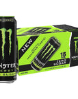 Monster Energy Zero Sugar - Low Calorie Energy Drink - 16 Fl Oz (Pack of 15)