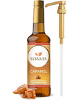 Syruvia Caramel Syrup for Coffee – Rich Caramel Coffee Syrup Flavor - 25.4 fl oz