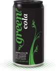 Green Cola  Sugar Free Zero Calories Naturally Sweetened with 100 Stevia Leaf Extract Carbonated Soda 100 Cola Taste 12 Fl Oz each can  Pack of 8