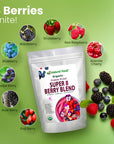 Z Natural Foods Super 8 Berry Blend Organic FreezeDried Delicious Fruit Powder for Overall Well Being Add to Your Smoothies Yogurt Cereal and Recipes NonGMO Vegan GlutenFree 1 lb