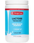 De La Cruz Lactose Powder  Pure Lactose Monohydrate Milk Sugar NF Grade 24 OZ