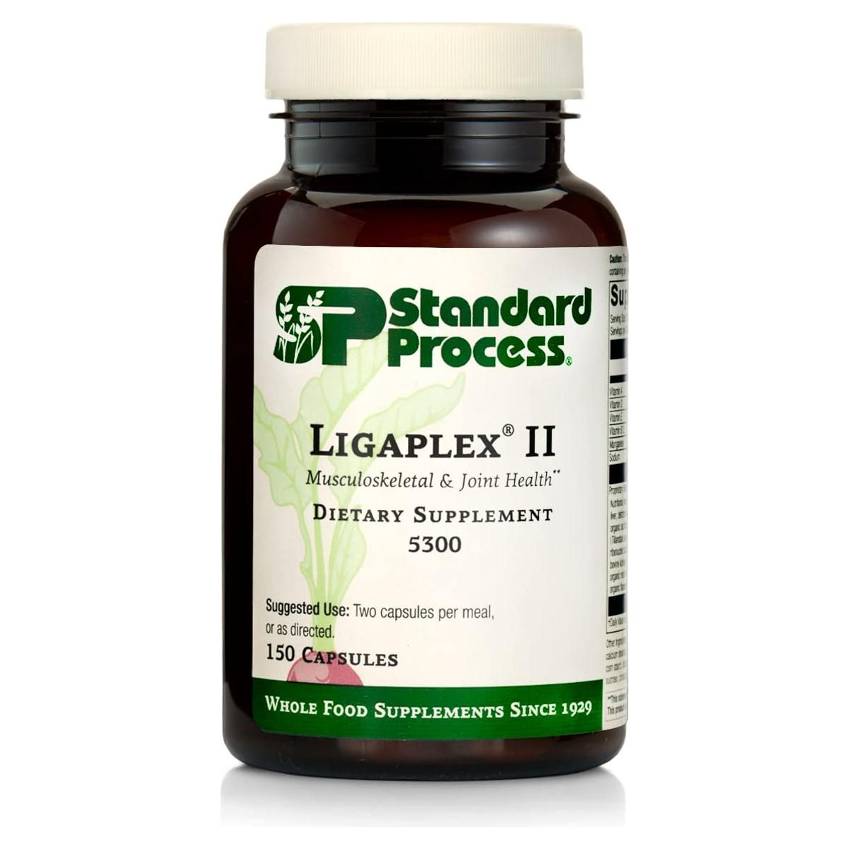 Standard Process Ligaplex II - Joint &amp; Bone Support Supplement - Manganese Supplement with Vitamin B12, Vitamin A &amp; Vitamin D - Skeletal System &amp; Joint Support Supplement - 150 Capsules