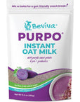 Beviva PURPO Instant Oat Milk  Vegan oat milk with purple sweet potato DairyFree GlutenFree Organic Oats