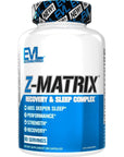 Magnesium and Zinc Post Workout Supplement - ZMatrix Zinc Magnesium Aspartate Muscle Recovery Supplement for Sleep Support and Muscle Health - EVL Post Workout Recovery Bodybuilding Supplement