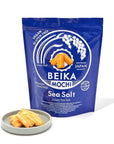 Beika Mochi Sea Salt Flavor Japanese Rice Mochi Snack  GlutenFree  Vegan  Made with 100 Japanese Rice and Sea Salt 160g