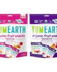 YumEarth Organic Fruit Flavored Snack Variety Pack, Tropical & Favorites - Allergy Friendly, Gluten Free, Non-GMO, Vegan, No Artificial Flavors or Dyes - 5-0.7oz. (Pack of 2)