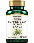 Piping Rock Green Coffee Bean Extract 400 mg | 90 Capsules | Dietary Supplement | Non-GMO, Gluten Free