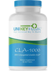 Uni Key Health CLA-1000 | Naturally Supports Healthy Weight Management | 800 mg Conjugated Linoleic Acid | 90 Servings