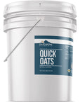 Earthborn Elements Quick Oats 5 Gallon Bucket Bulk Size Quick Breakfast Whole Grain Oats