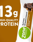 ZonePerfect Protein Bars | 13g Protein | 18 Vitamins & Minerals | Nutritious Snack Bar | Dark Chocolate Almond | 20 Bars