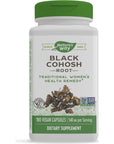 Nature's Way Black Cohosh Root, Traditional Support for Women's Health*, 540 mg, 180 Vegan Capsules