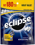 ECLIPSE Winterfrost Sugarfree Gum 88Ounce 180 piece bag