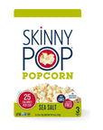 SkinnyPop Sea Salt Microwave Popcorn Bags Healthy Snacks Microwavable Bags 28 Oz 12 Boxes 3 Bags per Box 36 Bags Total Skinny Pop Healthy Popcorn Gluten Free 28 Ounce Pack of 36