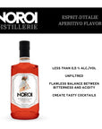 NOROIs  NonAlcoholic Spirits  EspritdItalie  Aperitivo Flavored  Crafted to Add Flavor for Your NonAlcoholic Drinks and Cocktails  25 fl oz 750 ml