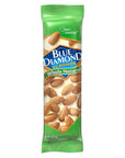 Blue Diamond Almonds Whole Natural Flavored Snack Nuts Single Serve Bags 15 Oz Tubes Pack of 12