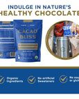 Earth Echo Cacao Bliss  Organic Chocolate Cacao Powder Mix with Cinnamon Turmeric MCT Oil and Lucuma Unsweetened Cocoa Powder for Hot Chocolate Mix Smoothies and More  15 TravelSized Serving