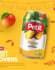 Petit - Mango Nectar - Recyclable Can - 330 ml - Pack of 24