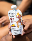 Fuel for Fire Protein Smoothie Pouch  Banana Cocoa 24Pack  Healthy Snack  Recovery  No Sugar Added Dietitian Approved  Functional Fruit Smoothies  Gluten Free Kosher 45oz pouches