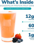 WonderSlim Protein Fruit Drink Berry Blend No Fat Gluten Free Keto Friendly  Low Carb 7ct