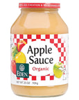 Eden Organic Applesauce No Sugar Added 15 lb of Great Lakes Apples per Jar 25 oz