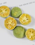 SIJIYUNLIDried small green orange 100g35oz Dehydrated lemon slices without any additives cocktail decoration fruit slice tea