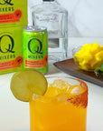 Q Mixers 5 Pack Spicy Mango Margarita Mix Premium Cocktail Mixer Made with Real Ingredients 75oz Can