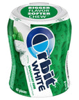 ORBIT WHITE Spearmint Sugarfree Gum, 40 Piece Bottle