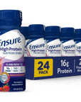 Ensure High Protein Nutritional Shake, 16g Protein, Meal Replacement Shakes, With Nutrients to Support Immune System Health, Strawberry, Liquid, 8 Fl Oz (Pack of 24)