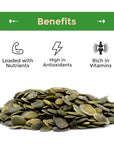 Sincerely Nuts Pumpkin Seeds Pepitas Unsalted No Shell 5lb bag Delicious Natural Superfood Snack  Great Source of Vitamins  Minerals Including Zinc  Magnesium  Kosher Vegan Gluten Free