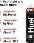 Huel Black Edition ReadytoDrink Chocolate Meal Replacement Drink 35g High Protein 27 Vitamins and Minerals Vegan Gluten Free Plant Based High Fiber Low Sugar 169 Fl Oz 12 Pack