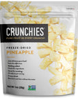 Crunchies Freeze-Dried Fruits, 100% All Natural Crispy Fruit, Non GMO and Kosher, Resealable Freeze Dried Fruit Snack Packs, Pack of 6 (Pineapple)