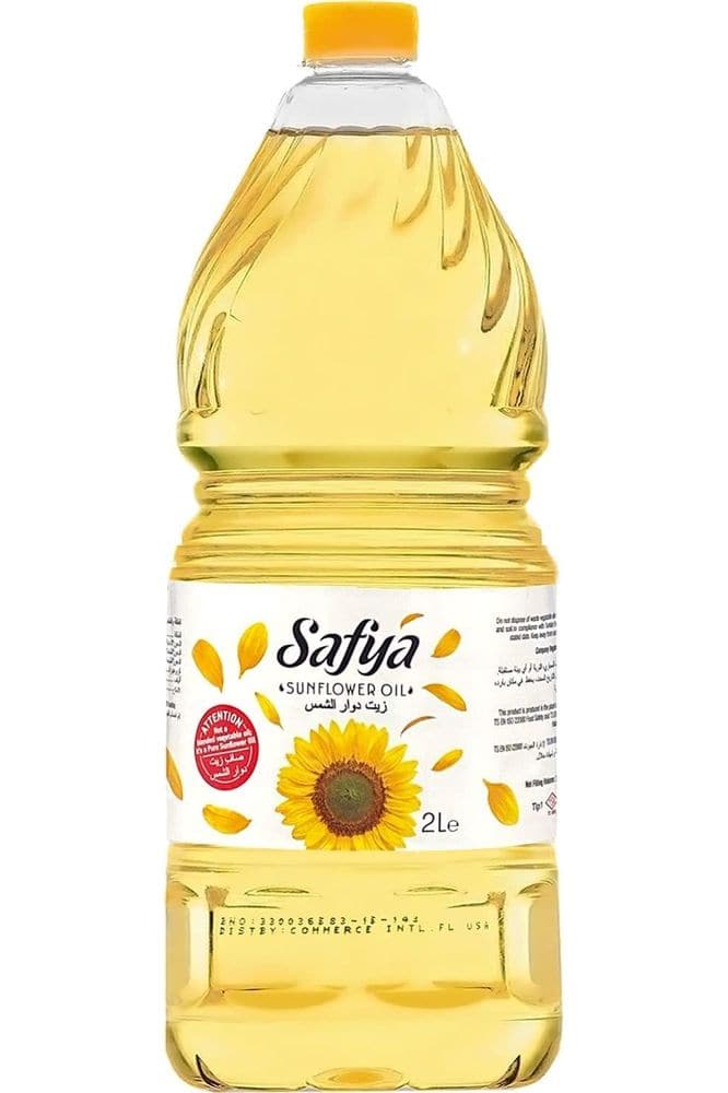 Safya - 100% Pure Sunflower Oil, (2 L) 67.6 Fl Oz