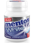 Mentos White Peppermint Chewing Gum Sugar Free - 38pcs