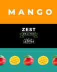 Fruit Snacks by Zest Delites Fruit Leather Mango Fruit Bars Healthy Snacks for Adults Dried Fruit No Sugar Added Mango 088 oz x 10