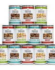 Survival Fresh Mixed Canned Meat  All Natural Canned Meat 4 Beef 4 Chicken 4 Ground Beef  Emergency Survival Meal 145oz Small Cans for Camping  Hiking  Meats from USA Farms 12 Pack