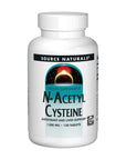 Source Naturals N-Acetyl Cysteine Antioxidant Support 1000 mg Dietary Supplement That Supports Respiratory Health* - 120 Tablets