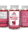 Sugar Free Nitric Oxide Beet Root Gummies (1500 mg)- Beet Root Chewables for Athletic Performance, Nitric Oxide Booster, Energy, Blood Flow and Circulation - 90 Beets Root Gummy Chews.