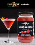 Nappi 1991 Maraschino Cherries without Stems Red Cherry 14 oz 390 gProduct of Italy