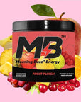 Morning Buzz Energy Powder Drink - Energy Boost Drink Mix - 30 Servings