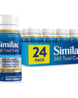 Similac 360 Total Care Infant Formula, with 5 HMO Prebiotics, Our Closest Formula to Breast Milk, Non-GMO, Baby Formula, Ready-to-Feed, 8 Fl Oz (Pack of 24)