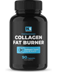 Multi Collagen Protein Peptides Fat Burner Supplements - 90 Capsules