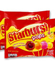 Spangler Candy Starburst Filled Lollipops 76 Oz Bag  2 pack Pink Yellow Orange Red 76 Ounce Pack of 2