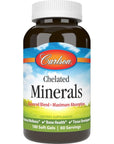 Carlson - Chelated Minerals, Balanced Blend - Maximum Absorption