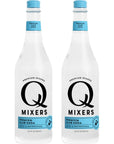 Q Mixers Club Soda Premium Cocktail Mixer Made with Real Ingredients 750ml Bottle  2 PACK