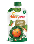 Happy Baby, Organic Stage 2 Food Simple Combos Apples 4oz , Spinach Apple Kale, 64 Ounce (Pack of 2)