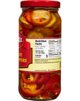 Mezzetta Sliced Hot Cherry Peppers  Gluten Free Keto Kosher  16 Fluid Ounce Jar Pack of 6