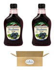 SUPREME BOX Maple Grove Farms Syrup Natural Blueberry 85 OZ  Pack of 2 17 oz in total